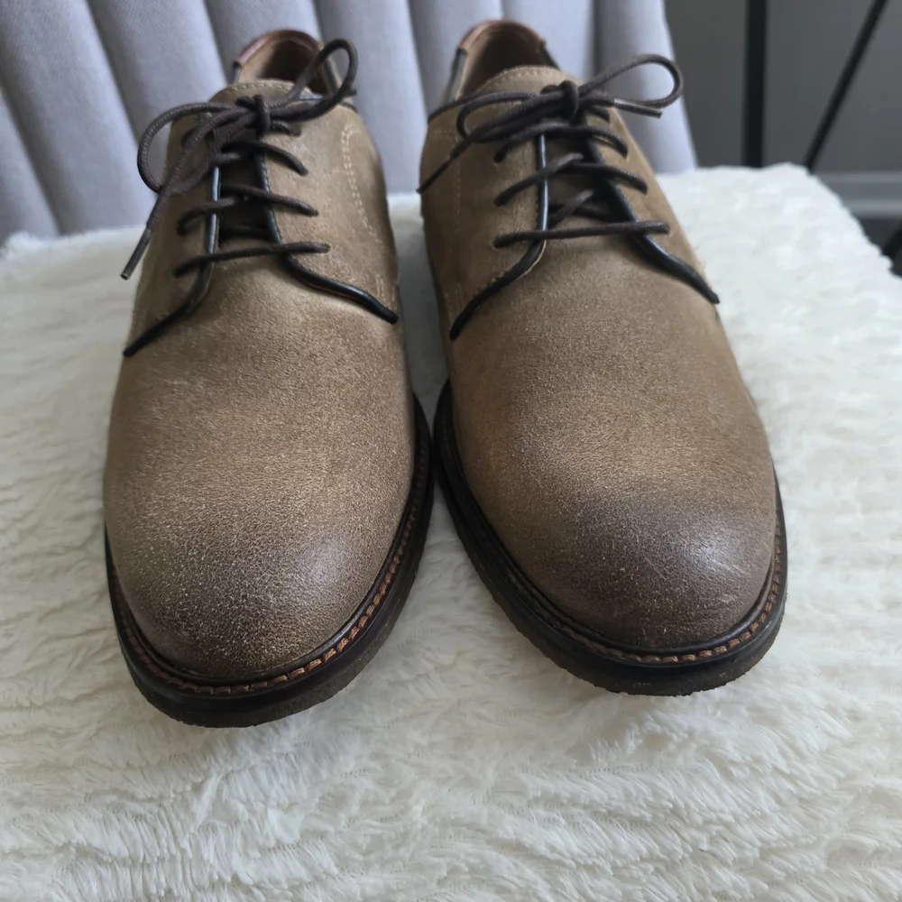 Johnston & Murphy Brown Leather Oxfords Size 10 Used Excellent Condition.